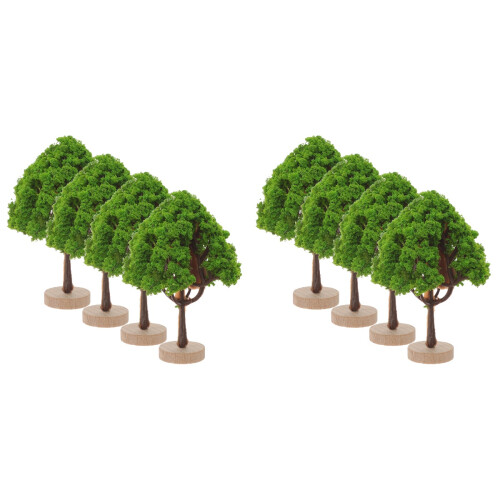 8 stk. mini diorama bäume, landschaftsmodell, sandtisch diy 1