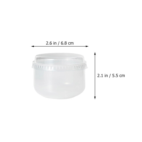 20 Stk. Dessertbecher Für Joghurt Und Pudding Mit Deckeln 1