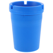 Tragbarer Auto Aschenbecher Kunststoff Blau Für Autound Büro