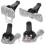 4Stk Bling Auto Lüftung Clips Kristall Metall Silber Deko 7