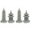 4St Mini Ornament Grijs Duurzaam Voor En Buiten 4