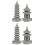 4St Mini Ornament Grijs Duurzaam Voor En Buiten 7