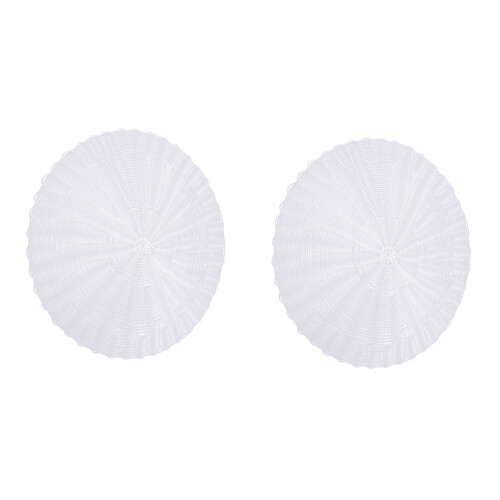 2St Witte Bamboe Stoomkussens Herbruikbare Non-Stick Steamer Pads