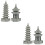 4St Mini Ornament Grijs Duurzaam Voor En Buiten 8