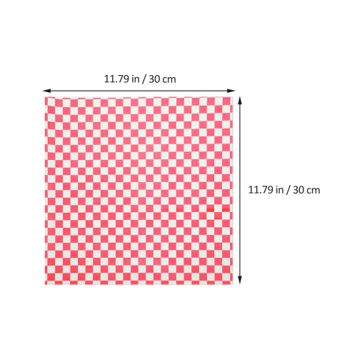 100 Sheets Checkered Sandwich Paper Liners Baking Paper Sheets 1