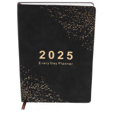 Zwarte PU Planner Notitieboek Academische Organizer Schrijfboek