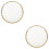 2St Wit Keramisch Bord Met Elegant Design Voor Ontbijt En Snacks 6