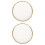 2St Wit Keramisch Bord Met Elegant Design Voor Ontbijt En Snacks 7