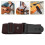 Courroie Guitare Noire Denim Robuste Anti-Usure 6
