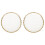 2St Wit Keramisch Bord Met Elegant Design Voor Ontbijt En Snacks 10