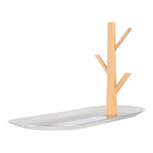 Multifunktionales Ringe-Tablett Aus Holz Und