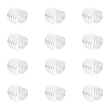 12 Serviettenverschluss Metall Perlenserviettenkreis Tischdekoration