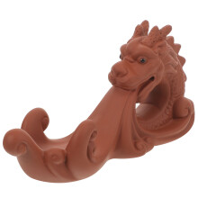 Chinesische Drachenfigur Violett Sandstein 2