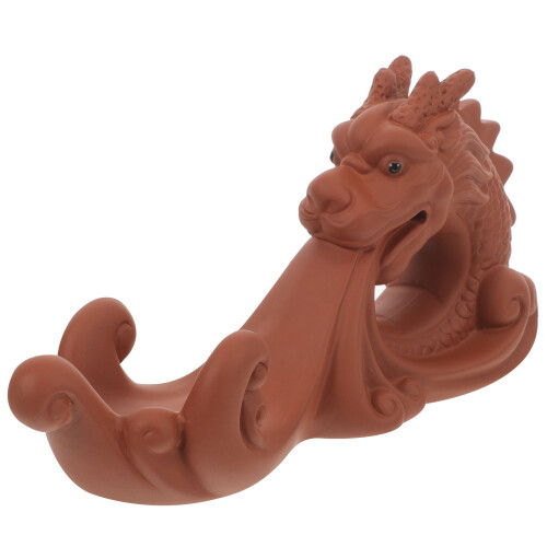 Chinesische Drachenfigur Violett Sandstein 2