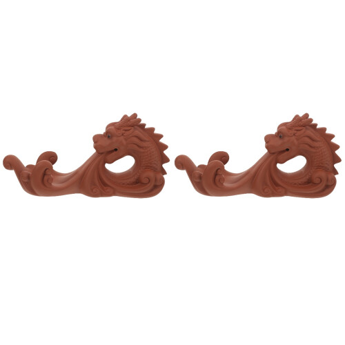 Chinesische Drachenfigur Violett Sandstein 2 2