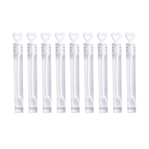 144Stk Herz Bubble Wands Bubble Sticks Weiß Ergonomisch