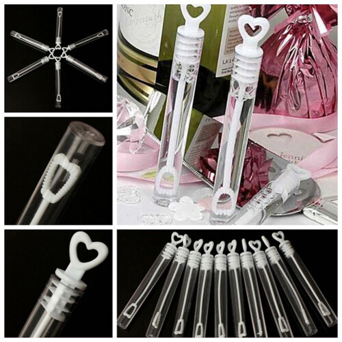 144Stk Herz Bubble Wands Bubble Sticks Weiß Ergonomisch 2