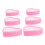 6Stk Ringbox Herzform Pink Kunststoff Schmuck Organizer Kinder 1