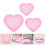 6Stk Ringbox Herzform Pink Kunststoff Schmuck Organizer Kinder 11