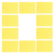 10St. - - Quadratisches Schwammpad