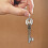 3St Retro Gouden Sleutelring Met Decor Auto En 5