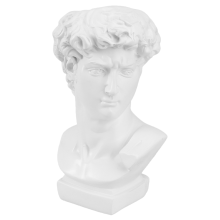 2Stk Weißer Renaissance David Statue Stiftehalter Pflanzvase