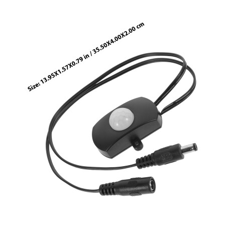 2Stk Infrarot LED Sensor Controller 5A Schwarz Für Lichtsteuerung 1