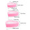 6Stk Ringbox Herzform Pink Kunststoff Schmuck Organizer Kinder 3