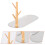 Multifunktionales Ringe-Tablett Aus Holz Und 6