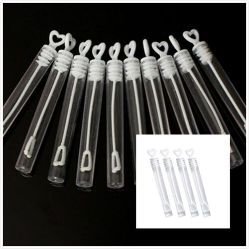 144Stk Herz Bubble Wands Bubble Sticks Weiß Ergonomisch 1
