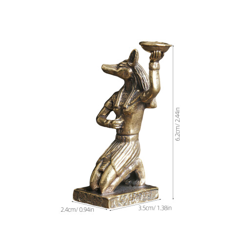 5 Messing Anubis Figur Lebensechte Statue 2