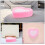 6Stk Ringbox Herzform Pink Kunststoff Schmuck Organizer Kinder 7