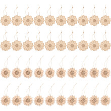 120 holzausschnitte blumenform, natur, zum basteln