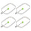 4Stk Quadratische Eierform Eierringe Pfanne Muffins Silber 11