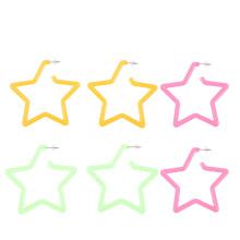 3Paare Ohrstecker Stern Ohrringe Fein