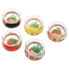 15Ud Adornos Miniatura Peces PVC Colores Para Acuario Casita Muñecas