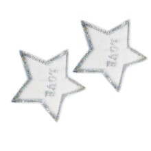 2 Pcs Five-Pointed Star Cloth Sticker Clothing Hole Patch Sequin
