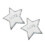 2 Pcs Five-Pointed Star Cloth Sticker Clothing Hole Patch Sequin 10