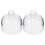 2Ud De Vidrio Clara Para Pasteles Cubierta Antipolvo Para Postres 1
