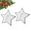 2 Pcs Five-Pointed Star Cloth Sticker Clothing Hole Patch Sequin 3