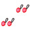 4Ud LED Roja Impermeable Con Clip Para Correr De Y 3