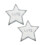 2 Pcs Five-Pointed Star Cloth Sticker Clothing Hole Patch Sequin 9