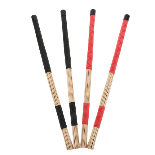 2Pares Baquetas Para Percusión Jazz Con Mango Ergonómico De Espuma