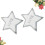 2 Pcs Five-Pointed Star Cloth Sticker Clothing Hole Patch Sequin 7
