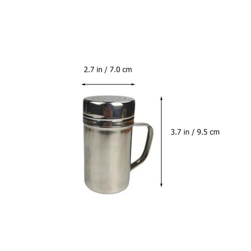 2Ud De Condimento De Acero Inoxidable Plata Para Cocina 1