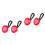 4Ud LED Roja Impermeable Con Clip Para Correr De Y 4