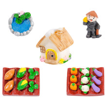 25 Unidades Mini Granja Para Arena Jardinería