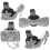 4Ud Accesorios Mujer Clips De Ventilación Metal Plata 5