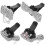 4Ud Accesorios Mujer Clips De Ventilación Metal Plata 9