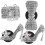 4Ud Accesorios Mujer Clips De Ventilación Metal Plata 10
